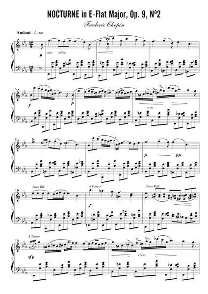 Nocturne In E-Flat Major, Op. 9, No. 2 image number null