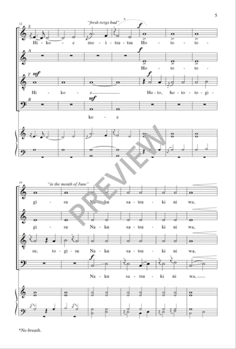 When Spring Is Born at Last 4-Part scores gallery preview page 5