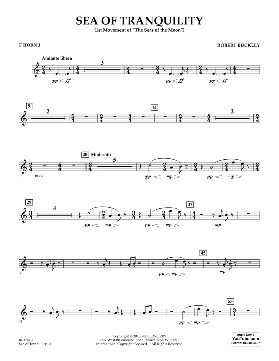 Sea of Tranquility - F Horn 3
