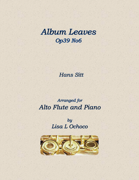 Album Leaves Op39 No6 for Alto Flute and Piano image number null
