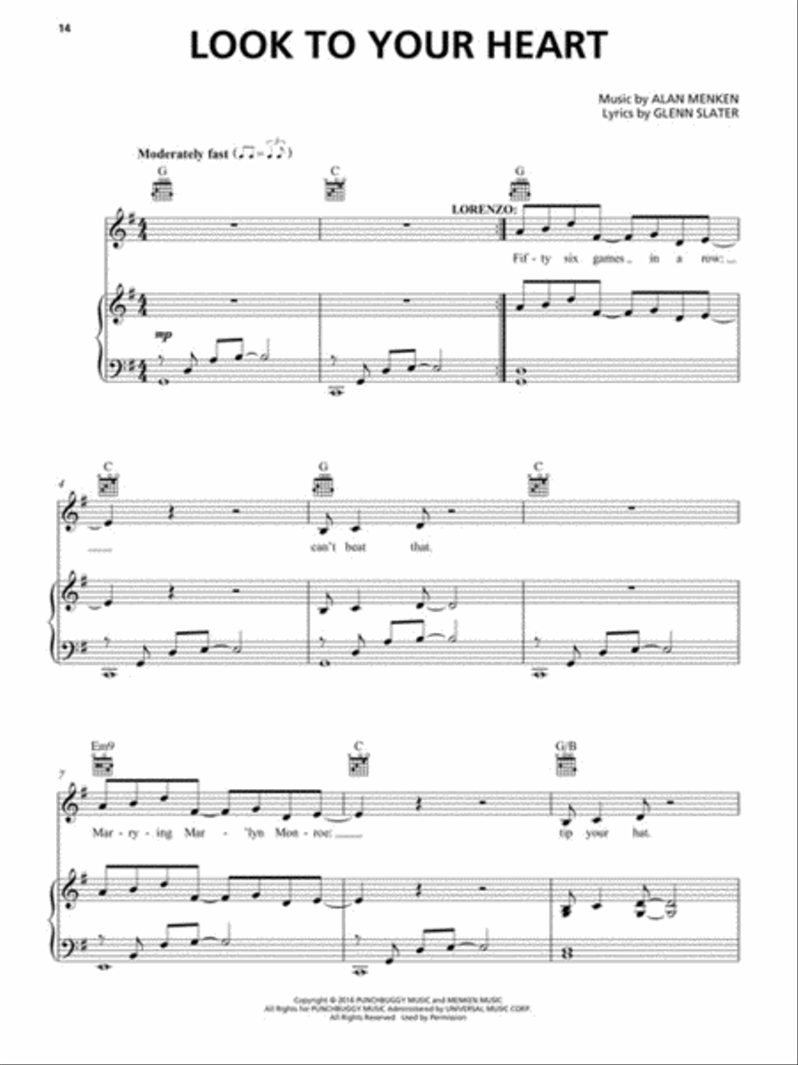 A Bronx Tale Piano, Vocal scores gallery preview page 3