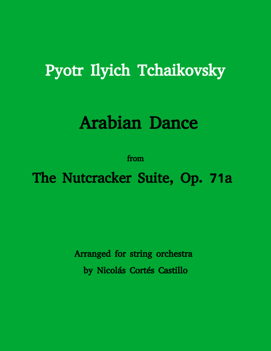 Tchaikovsky - Arabian Dance (The Nutcracker) for String orchestra String Orchestra scores gallery preview page 1