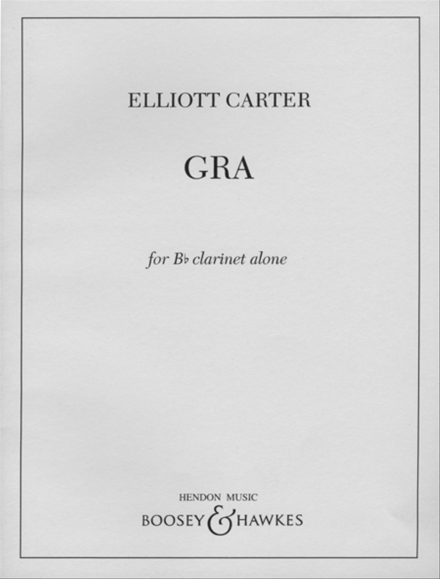 GRA Clarinet Solo scores gallery preview page 1
