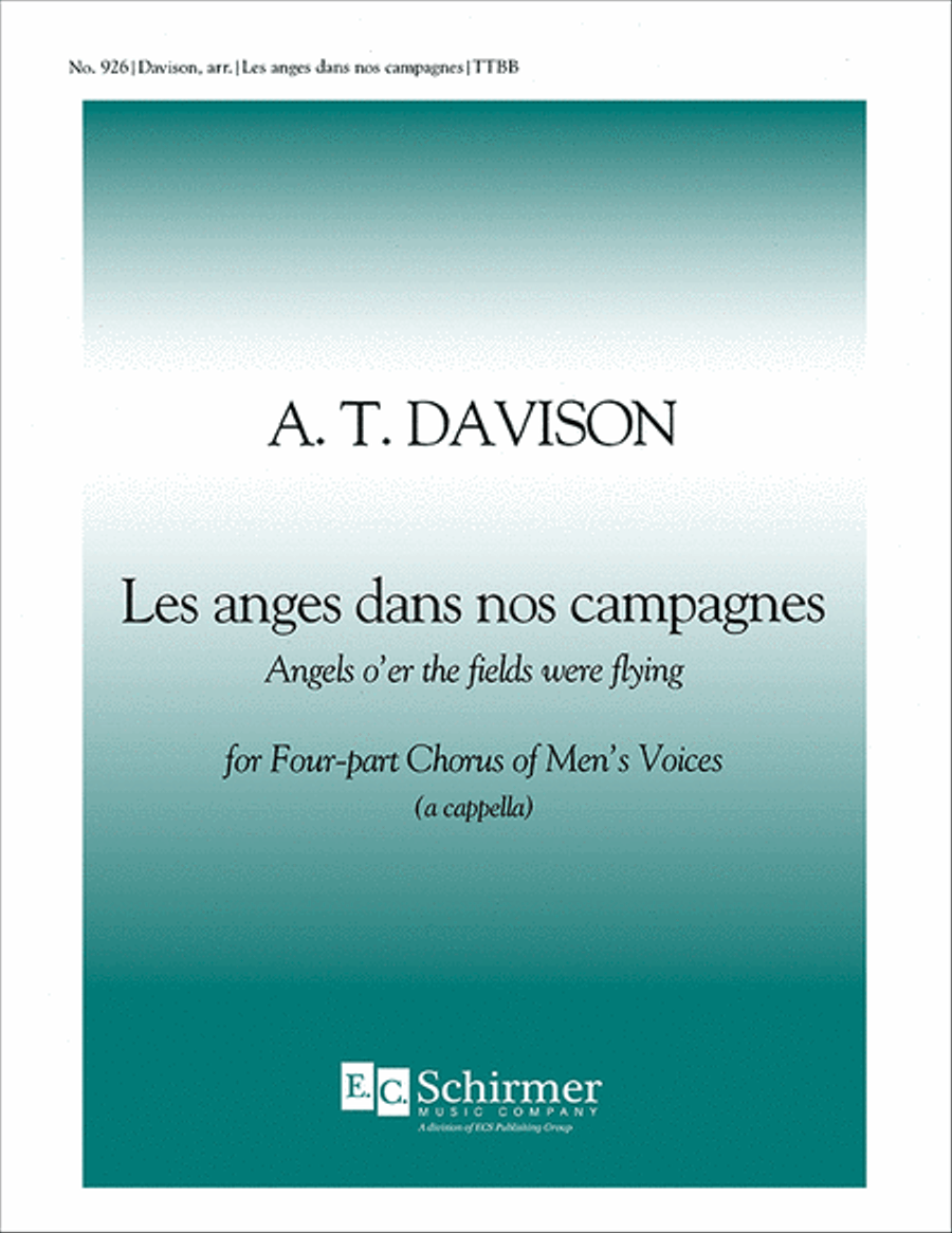 Les anges dans nos campagnes (Angels o'er the Fields) TTBB scores gallery preview page 1