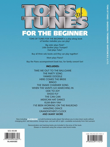 Tons of Tunes for the Beginner (audio access included) image number null