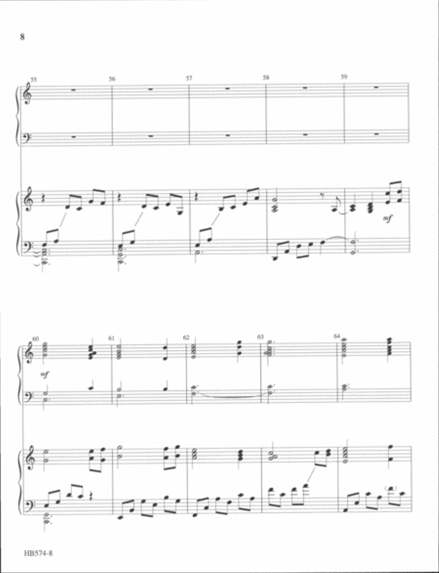A Shepherd's Love - full score Handbell Choir scores gallery preview page 7