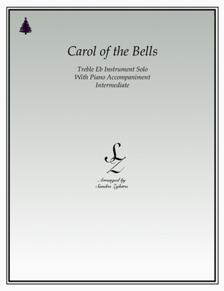 Book cover for Carol of the Bells (treble Eb instrument solo)