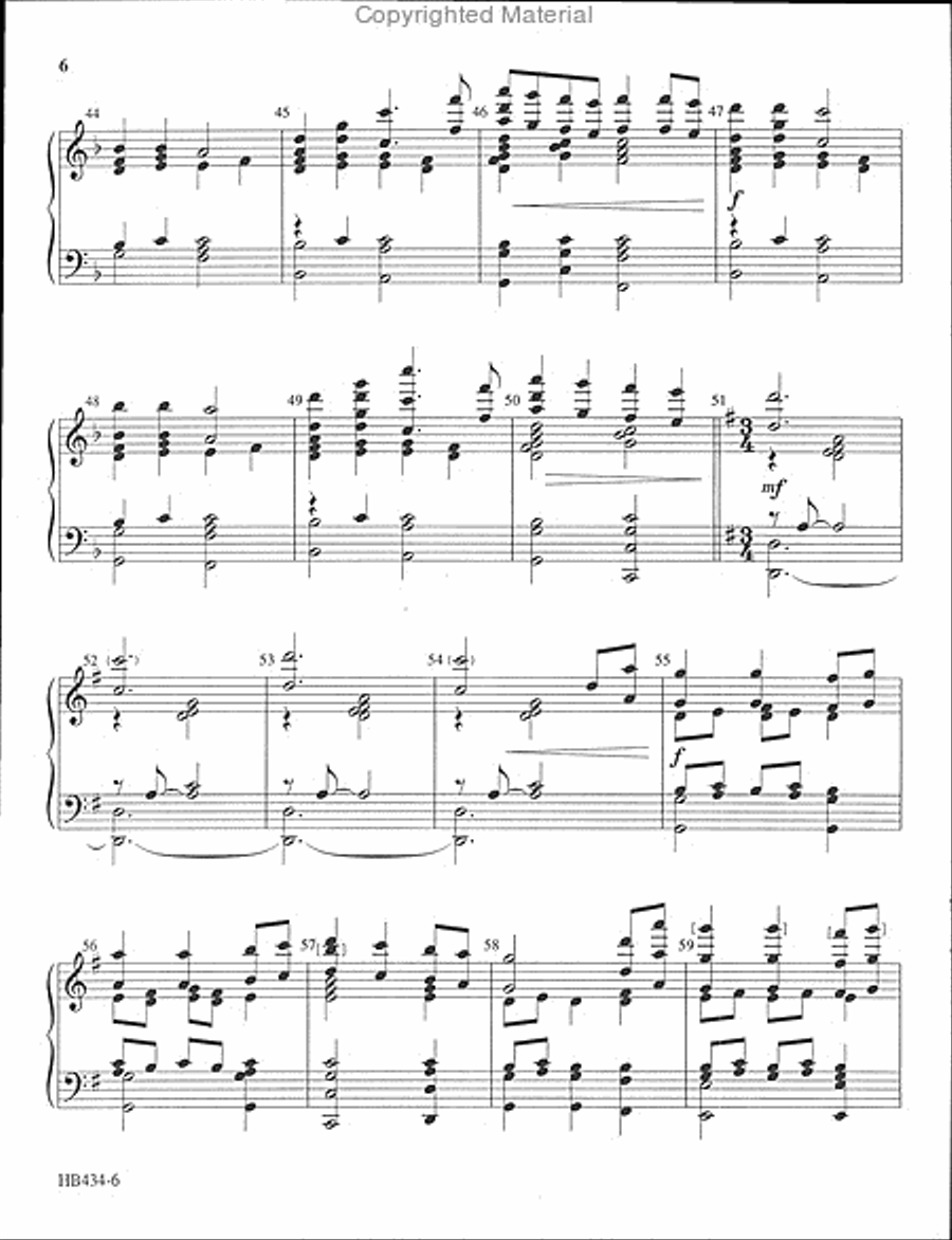 Infant Holy, Infant Lowly - full score Handbell Choir scores gallery preview page 5