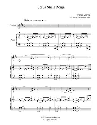 Book cover for Jesus Shall Reign (Clarinet-Piano)