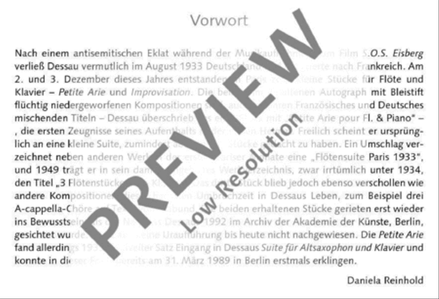 Petite Aire et Improvisation Flute Solo scores gallery preview page 4