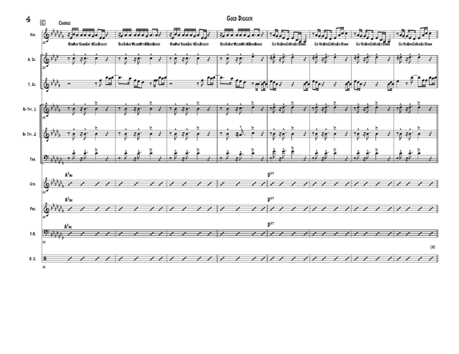 Gold Digger Large Ensemble scores gallery preview page 4
