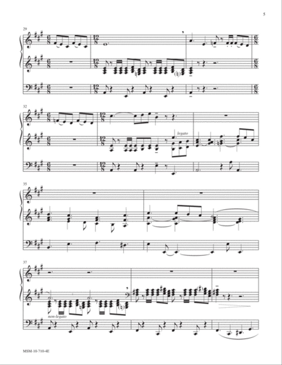 Festive March Organ scores gallery preview page 5