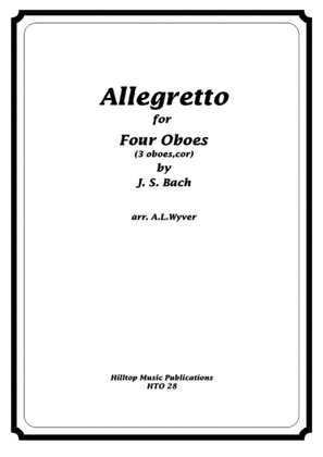 Book cover for Allegretto arr. three oboes and english horn