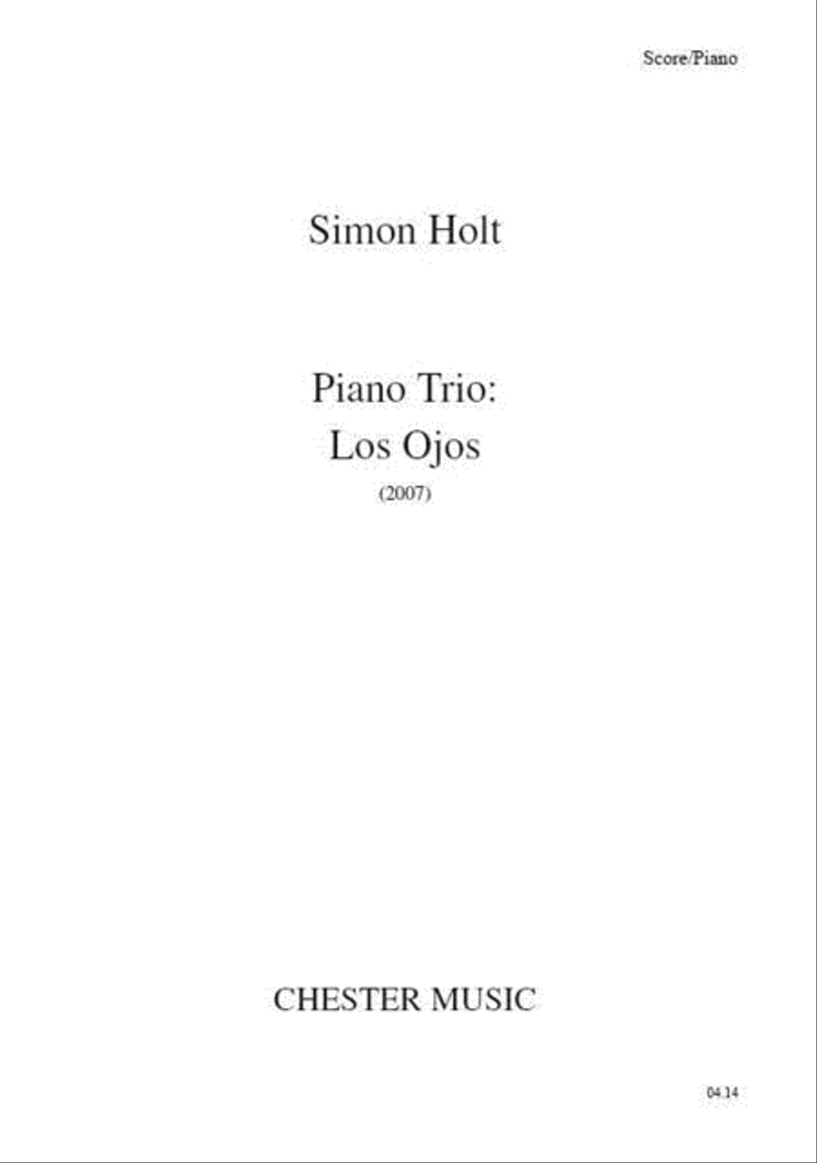 Piano Trio - Los Ojos Piano Trio - Los Ojos Piano Trio scores gallery preview page 1