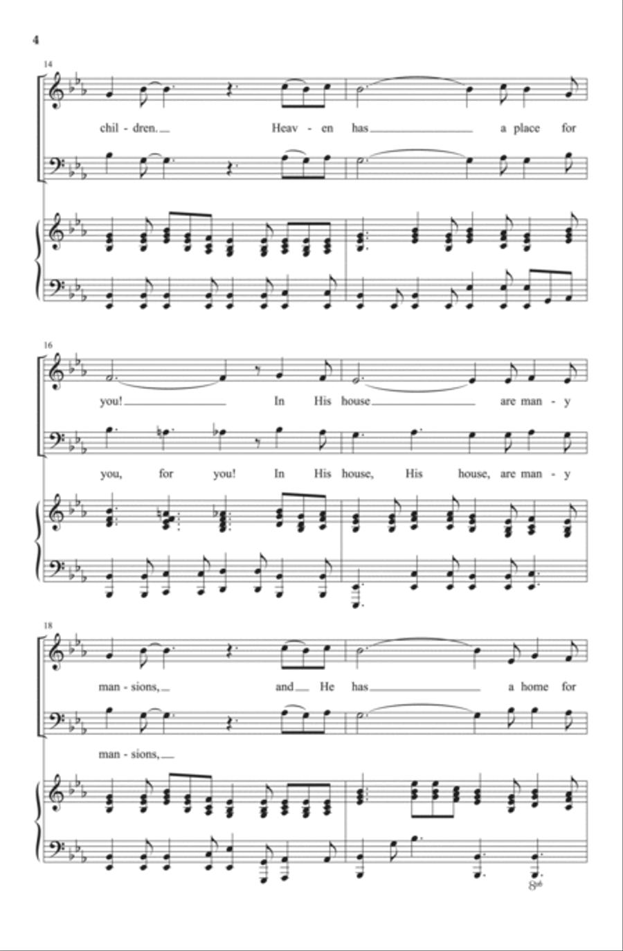 Sing and Shout Together, Children 4-Part scores gallery preview page 4