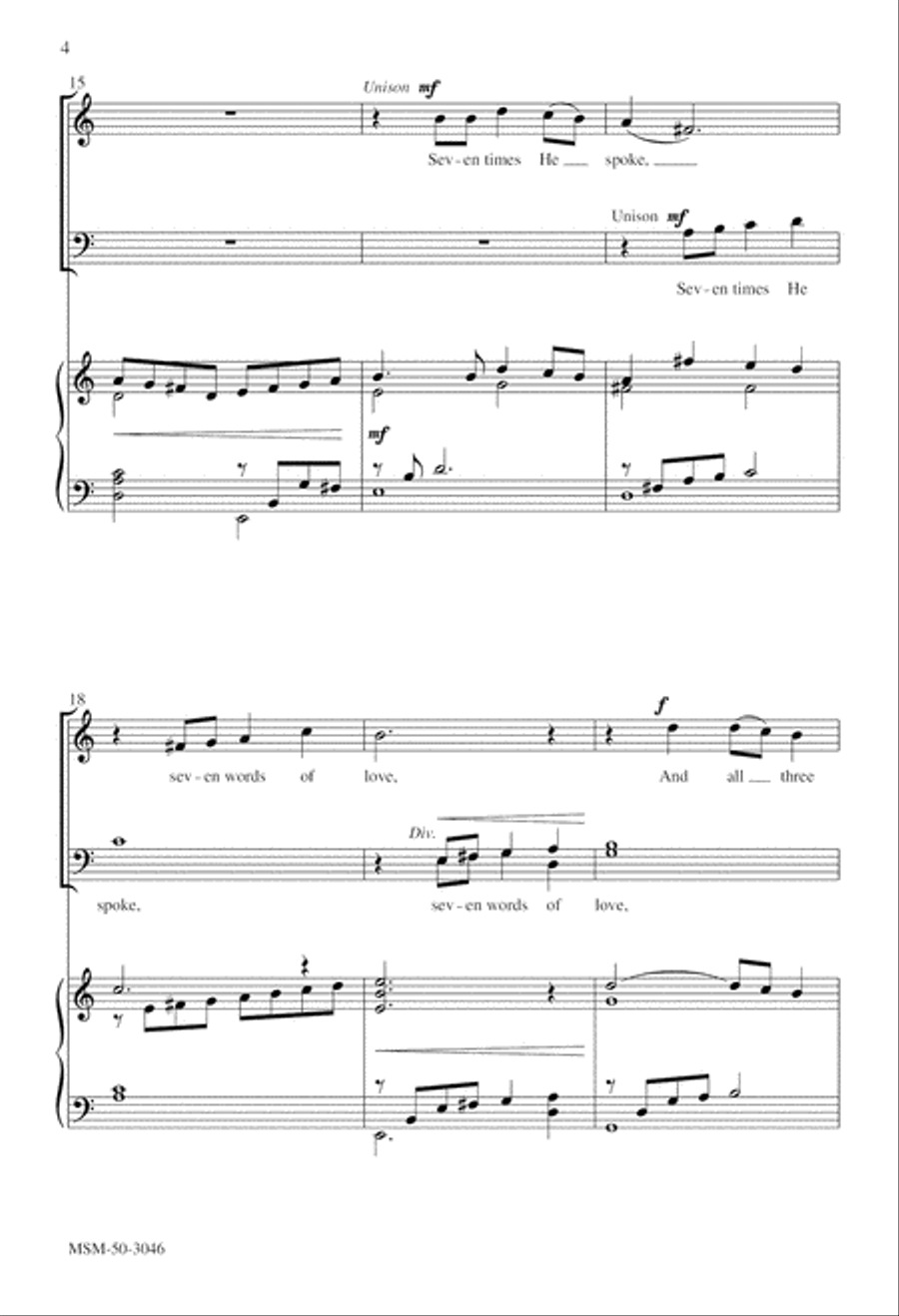 O Come and Mourn with Me 4-Part scores gallery preview page 4