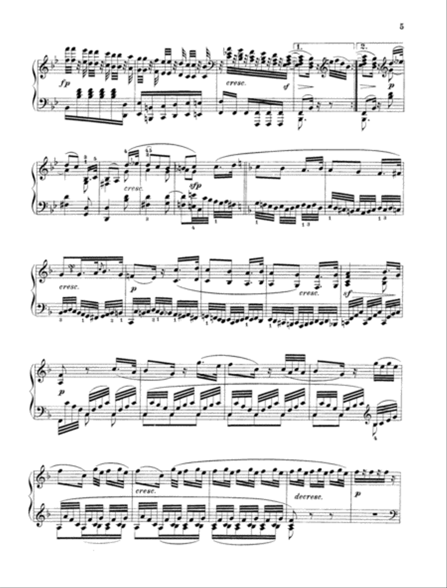 Andante favori F major, WoO 57 Piano Solo scores gallery preview page 4