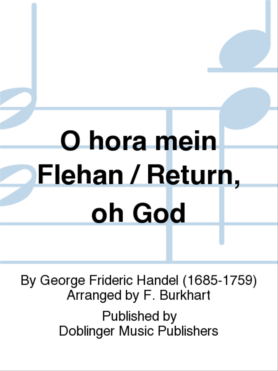 O hor' mein Fleh'n! / Return, oh God! Choir scores gallery preview page 1