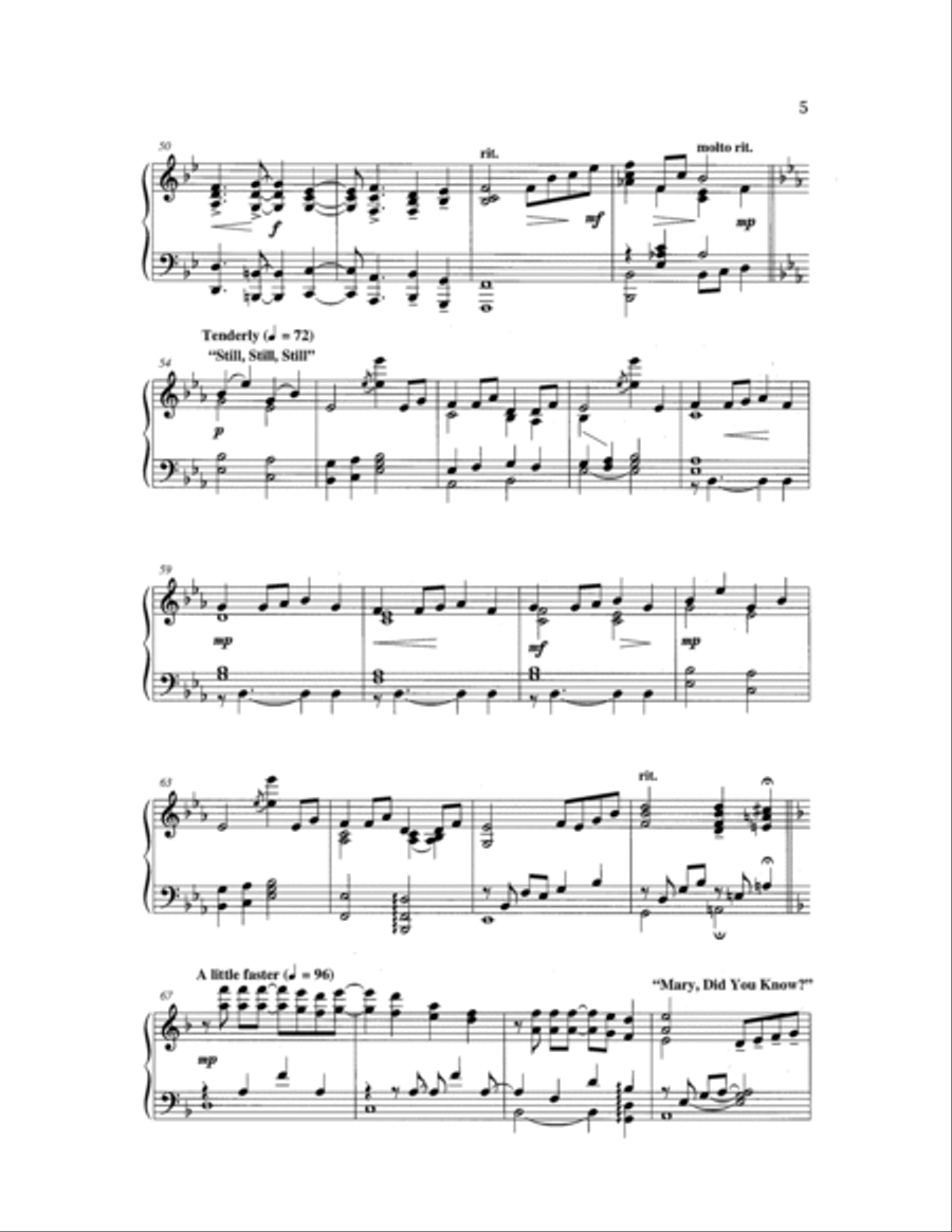 Go Tell It 4-Part scores gallery preview page 8