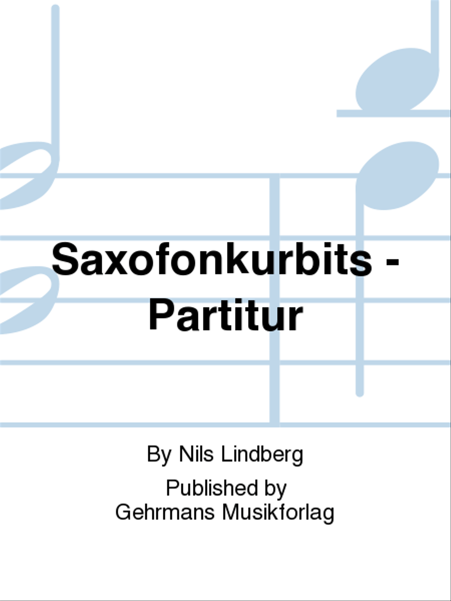 Saxofonkurbits - Partitur Tenor Saxophone scores gallery preview page 1