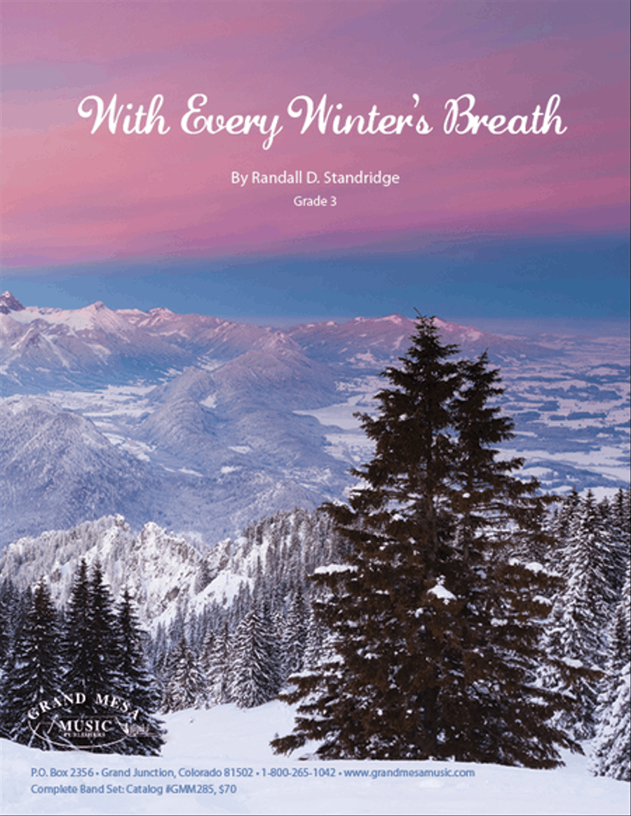 With Every Winter's Breath Concert Band scores gallery preview page 1