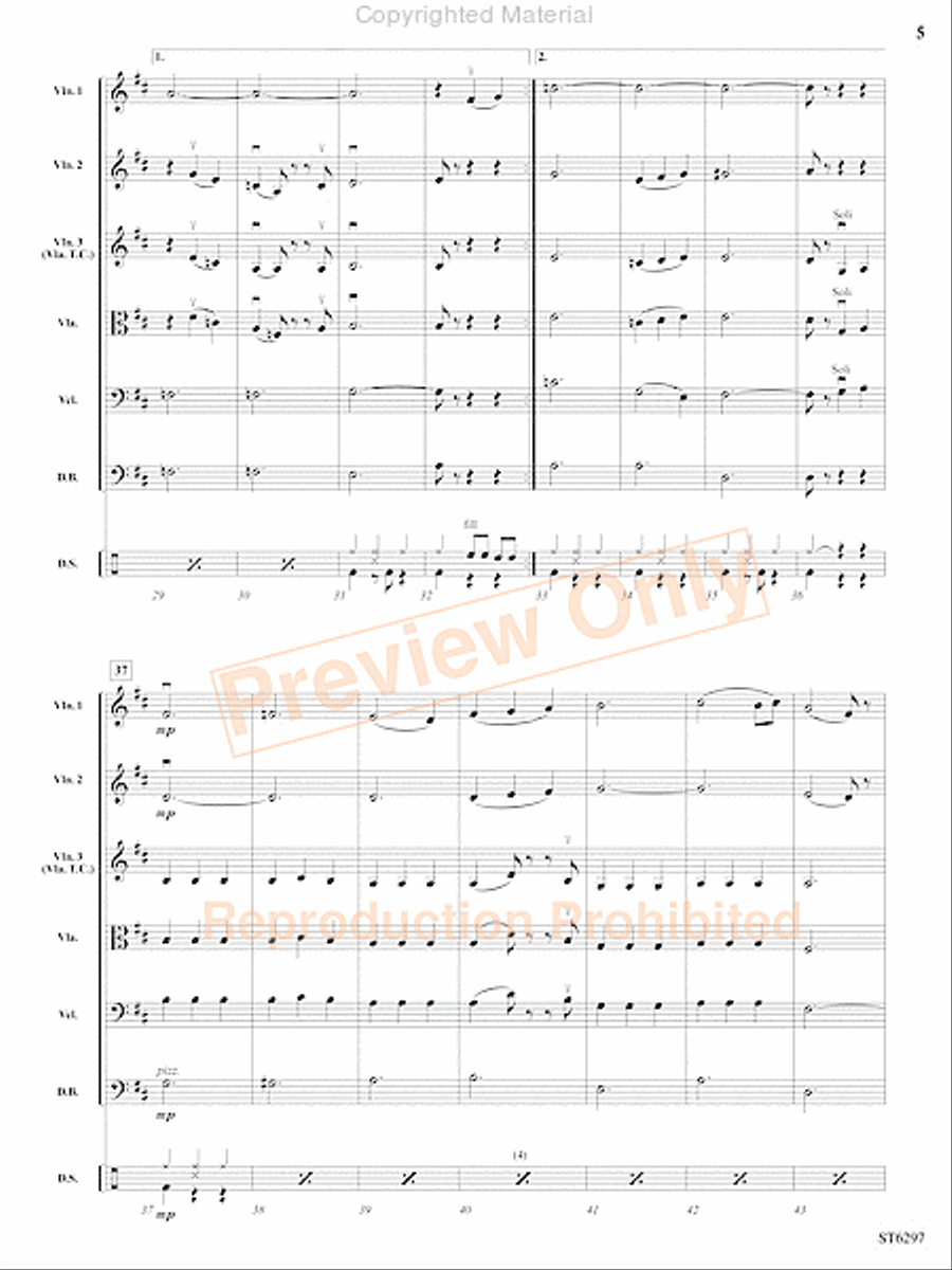 It's the Most Wonderful Time of the Year String Orchestra scores gallery preview page 6