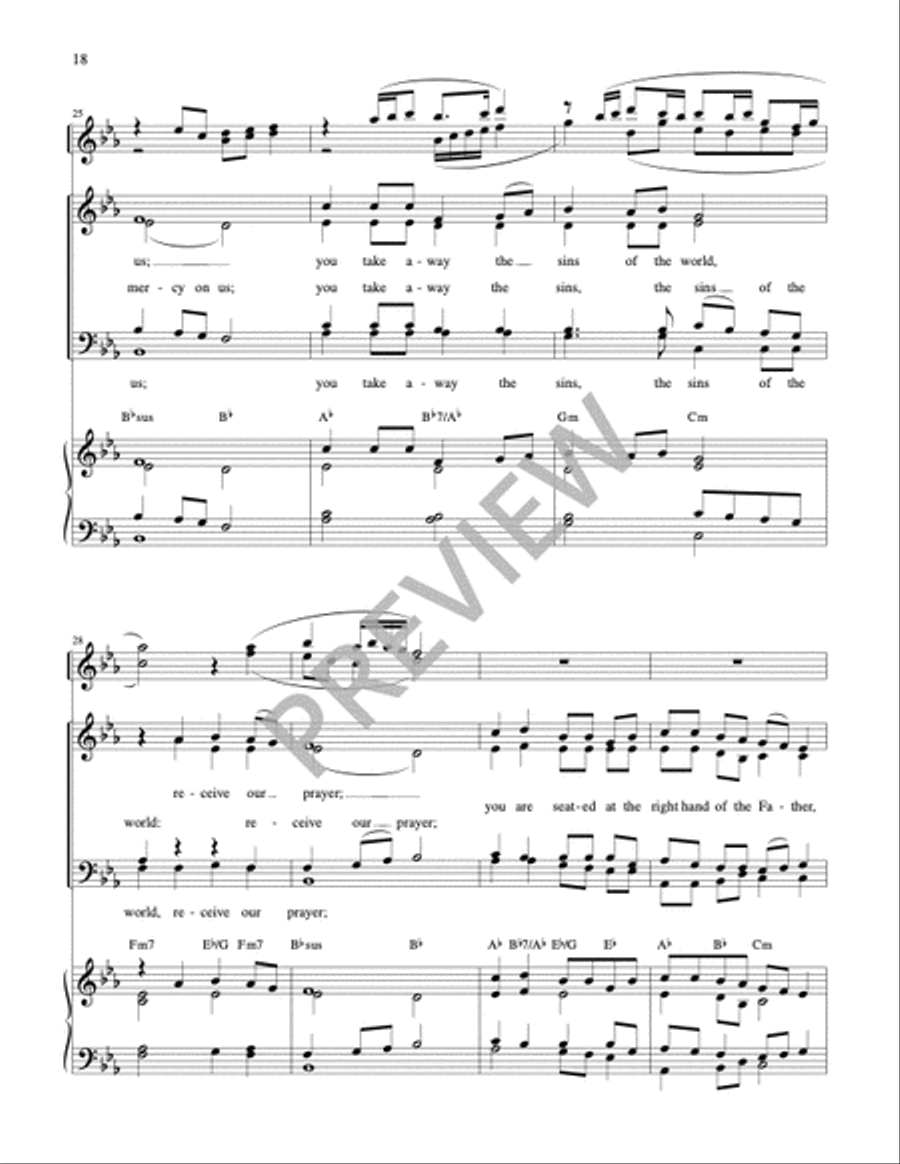 Mass of Wisdom - Full Score 4-Part scores gallery preview page 5