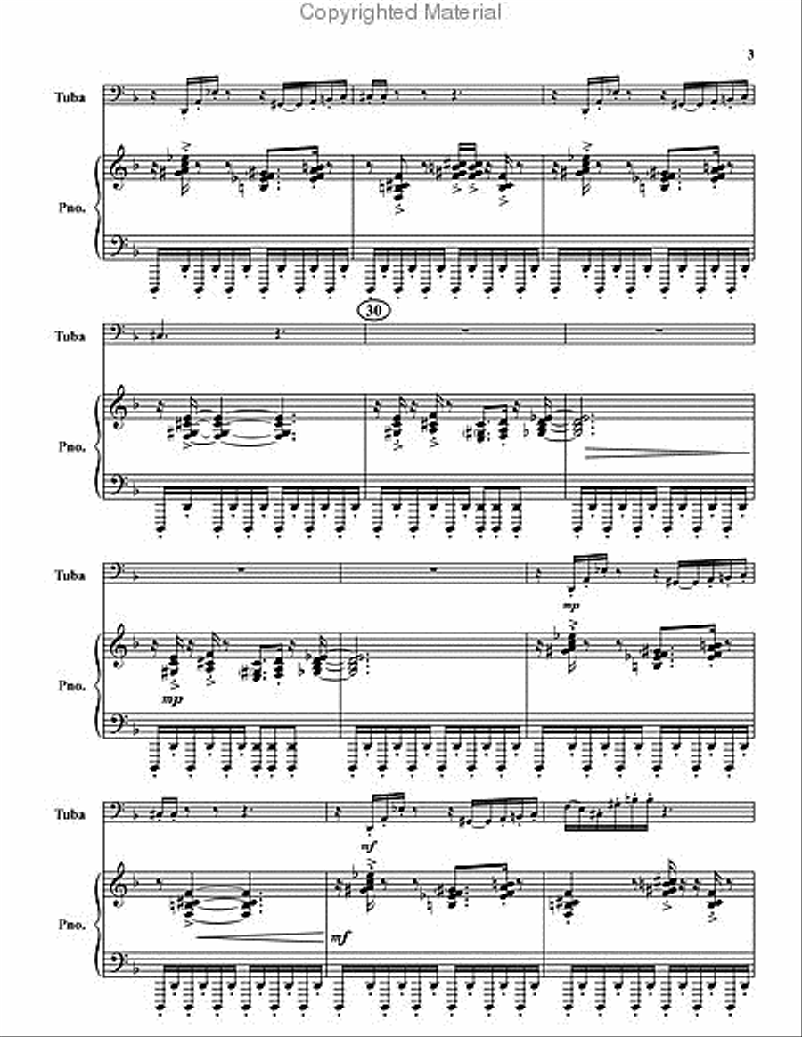 Through the Tunnel Through the Tunnel Tuba scores gallery preview page 4