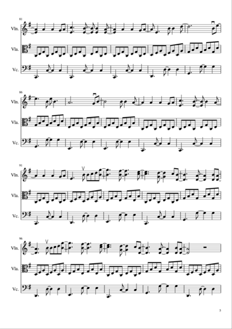 All Of Me String Trio scores gallery preview page 6