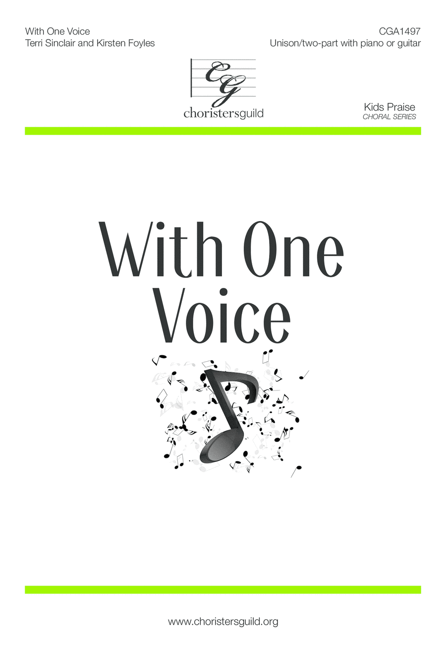 With One Voice 2-Part scores gallery preview page 1