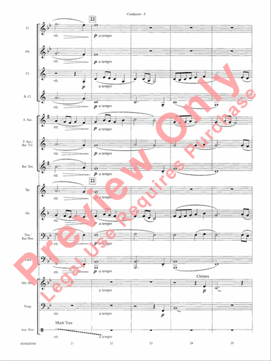 In the Wake of Spring Concert Band scores gallery preview page 8