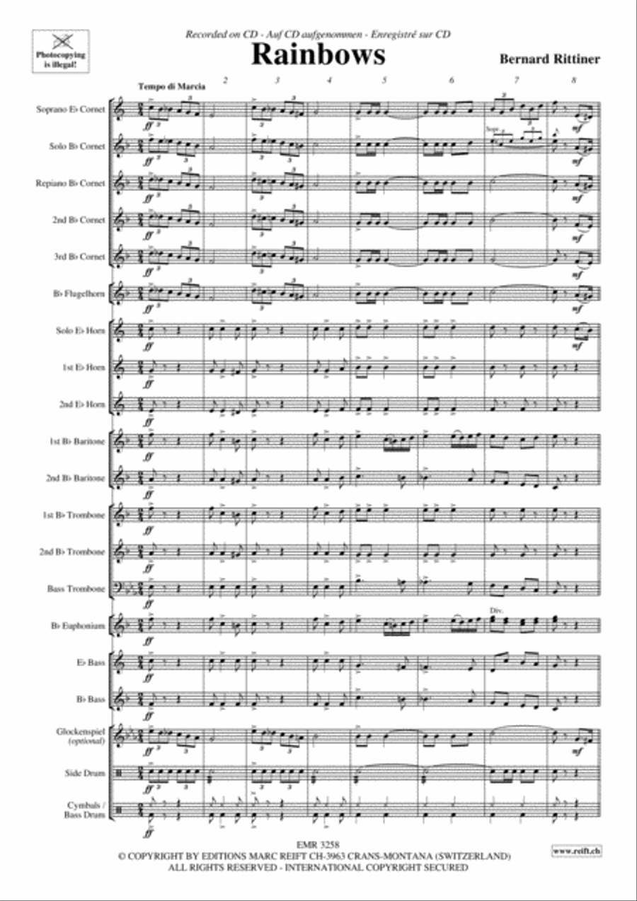 Rainbows Brass Band scores gallery preview page 4