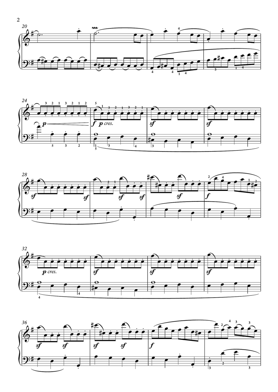 Scarlatti-Sonata in G-Major L.209 K.455(piano) Piano Solo scores gallery preview page 3