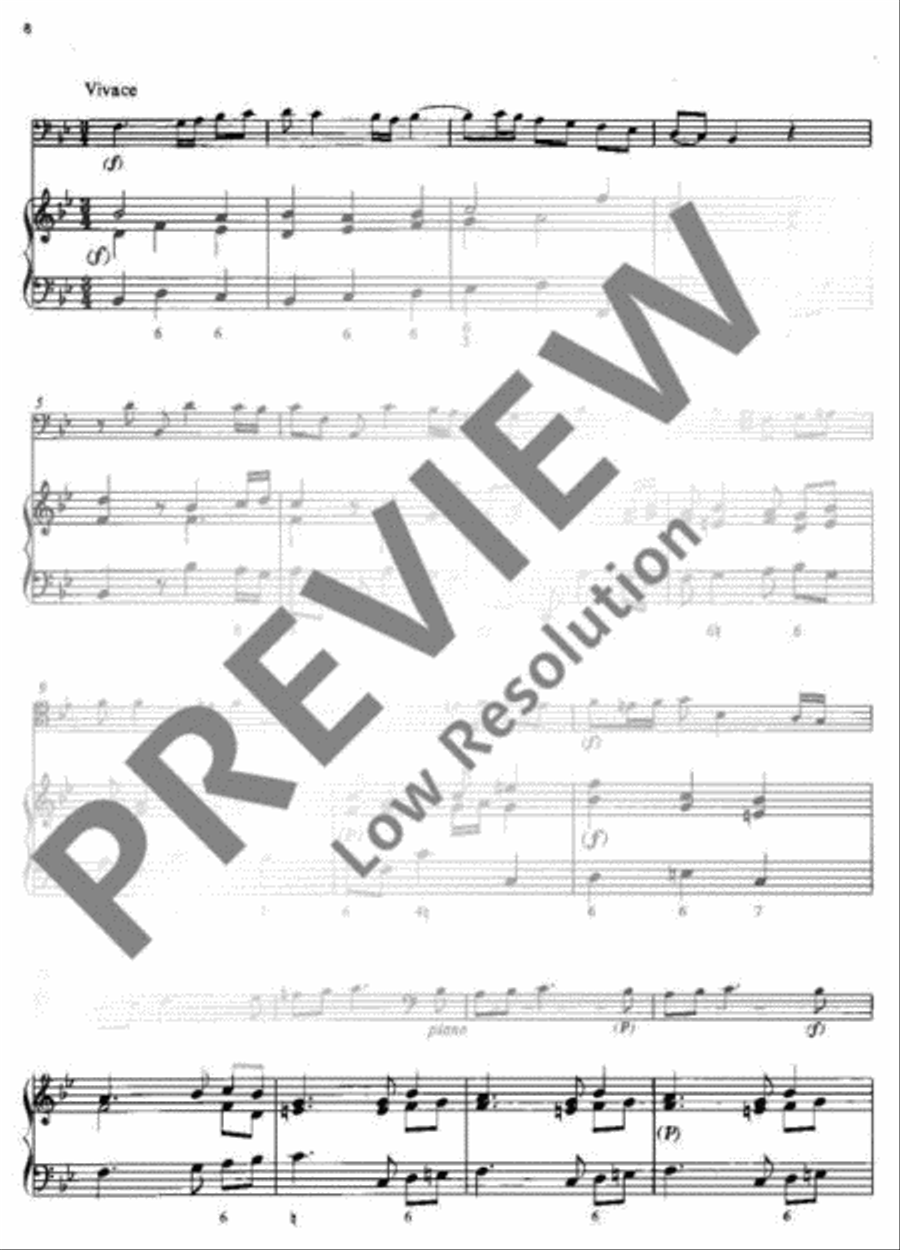 Sonata Cello Solo scores gallery preview page 9
