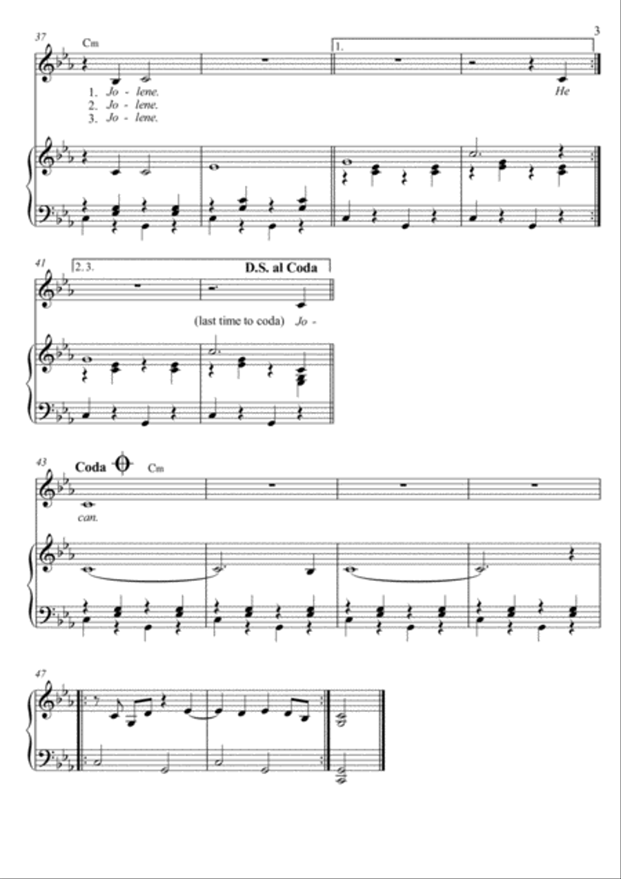 Jolene Voice scores gallery preview page 3