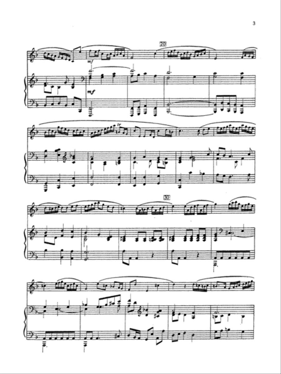 Third Handel Sonata for Marimba and Piano Small Ensemble scores gallery preview page 7