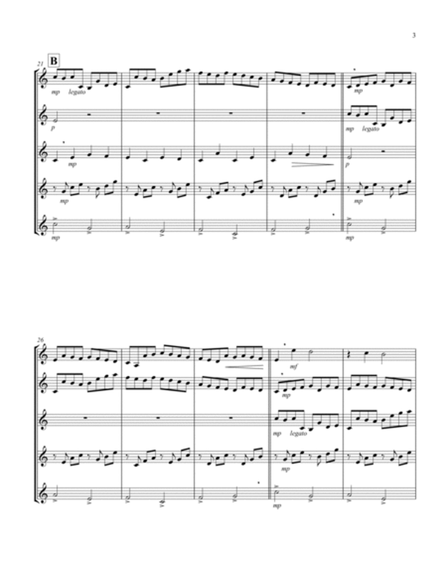Canon (Pachelbel) (Bb) (Euphonium Quintet - Treble Clef) image number null