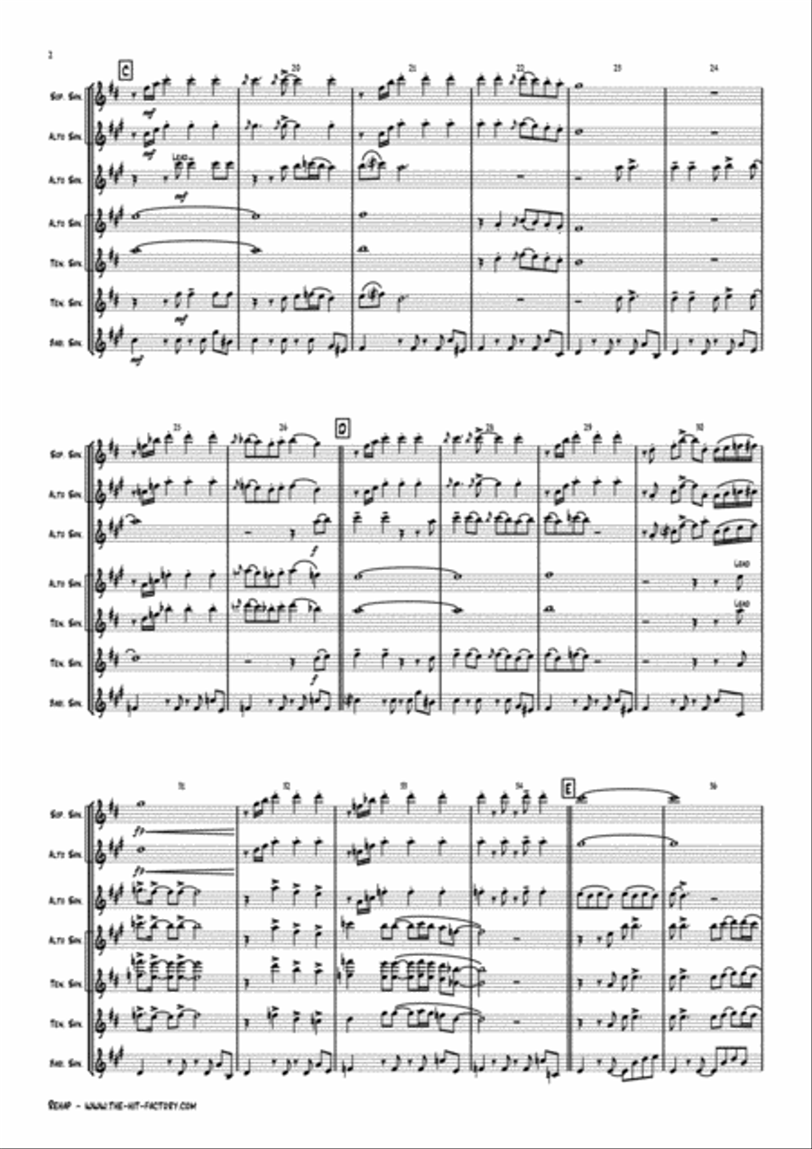 Rehab Saxophone Quintet scores gallery preview page 2