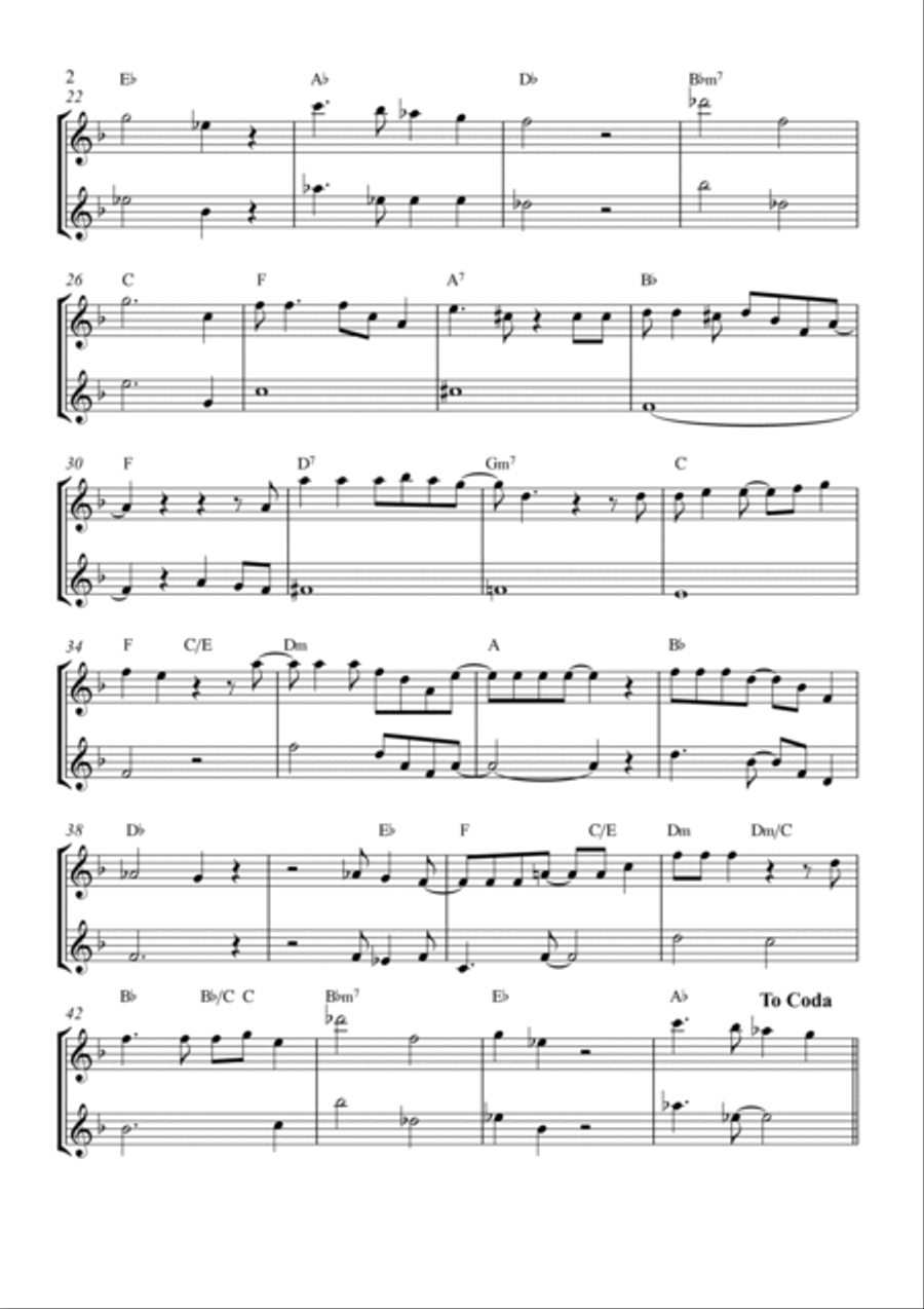 Goodbye Yellow Brick Road Flute Duet scores gallery preview page 2