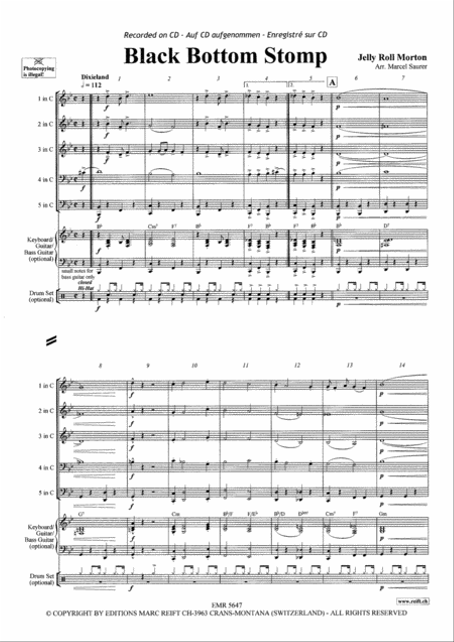 Black Bottom Stomp Brass Ensemble scores gallery preview page 3