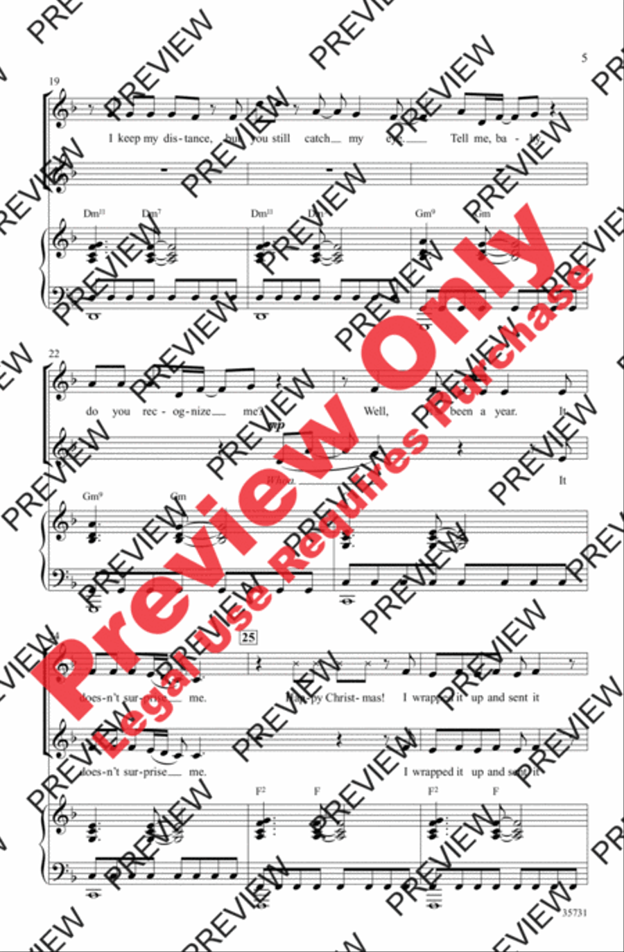 Last Christmas Women's Choir scores gallery preview page 5