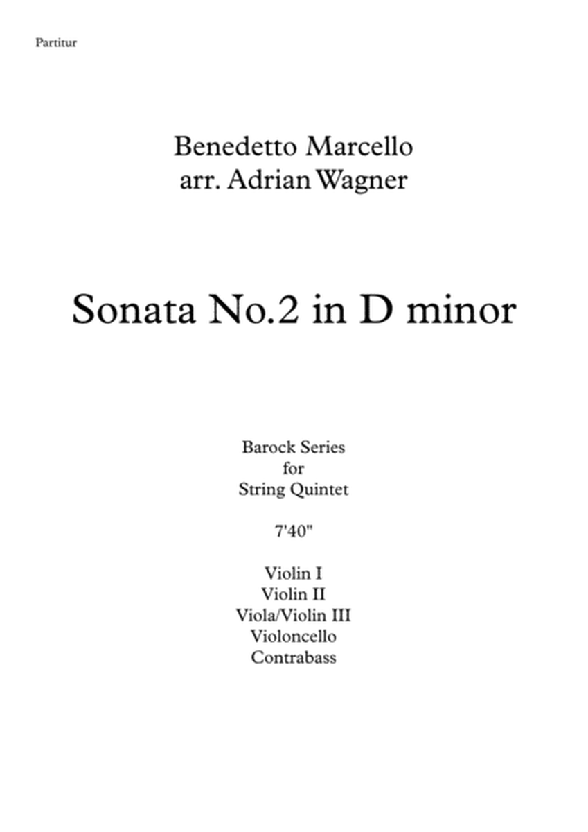 Sonata No.2 in D minor (Benedetto Marcello) String Quintet arr. Adrian Wagner image number null