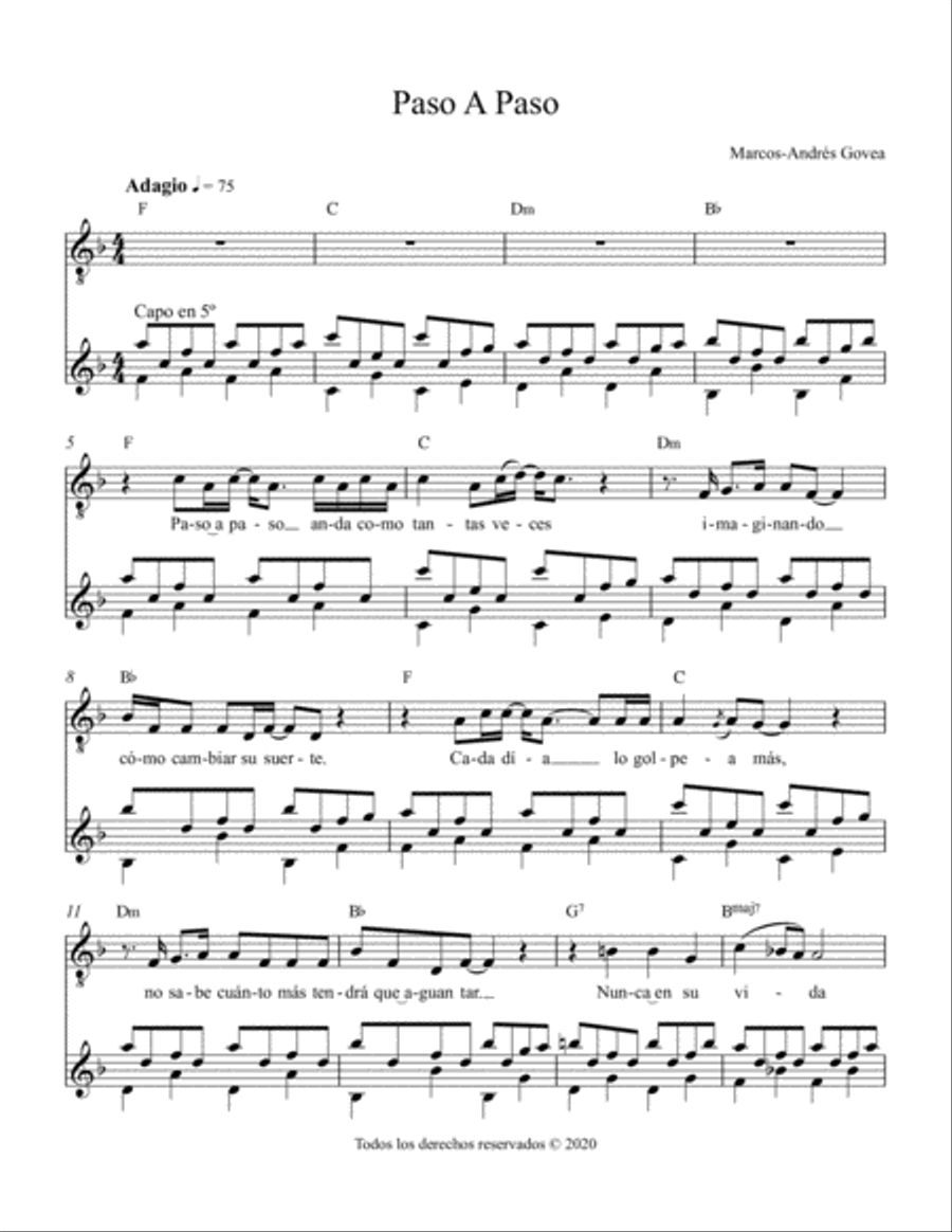 Paso A Paso Guitar scores gallery preview page 2