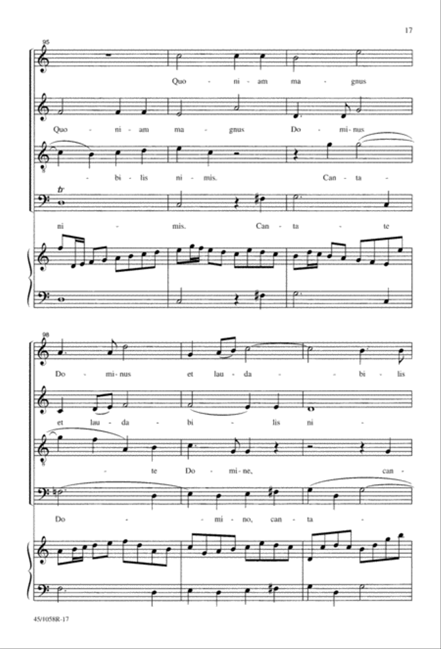 Cantate Domino 4-Part scores gallery preview page 19