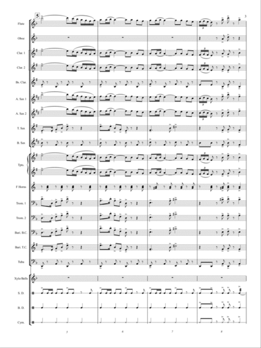 Pan American Concert Band scores gallery preview page 3