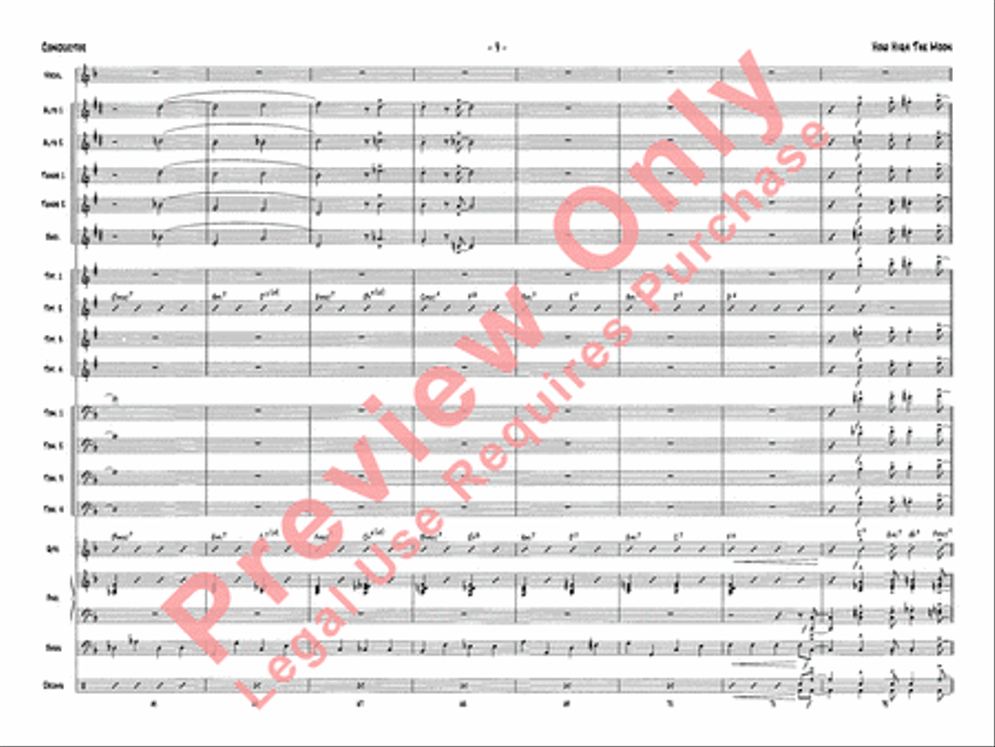 How High the Moon How High the Moon Jazz Ensemble scores gallery preview page 12