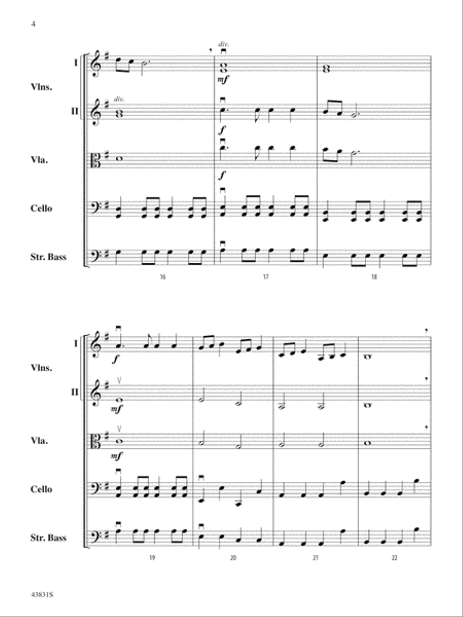Dinosaur Dig: Score String Orchestra scores gallery preview page 4