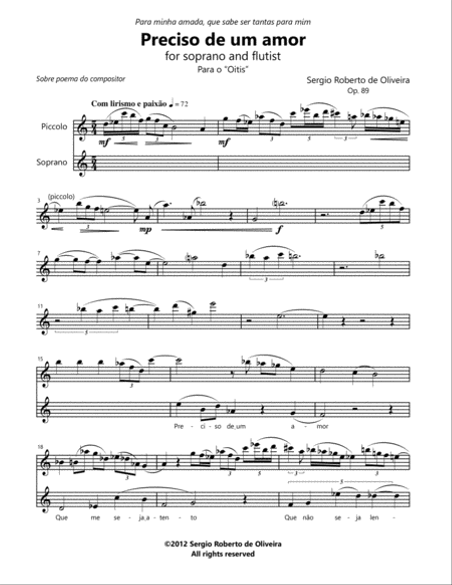 Preciso de um amor Small Ensemble scores gallery preview page 4