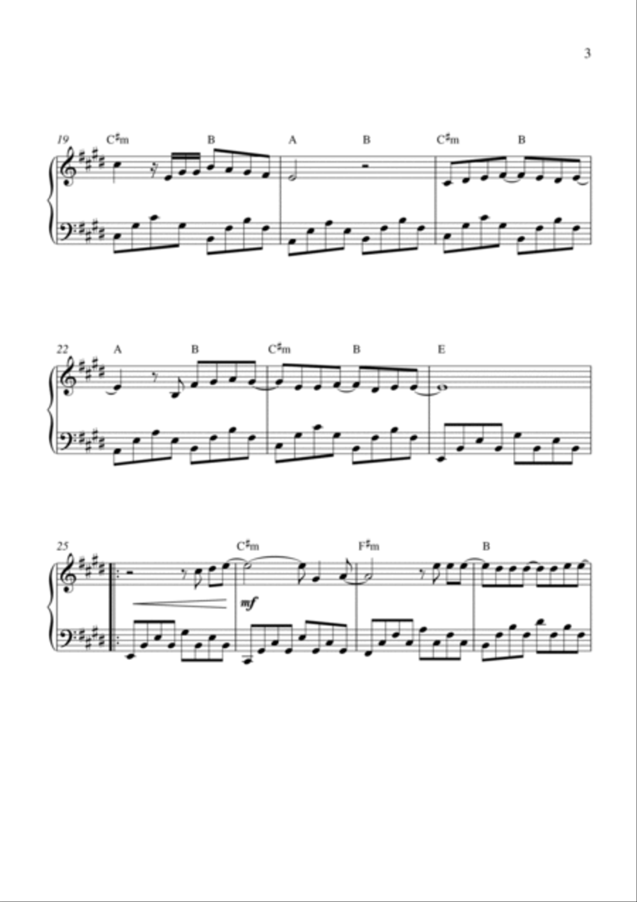 Iris (tra Le Tue Poesie) Piano Solo scores gallery preview page 3