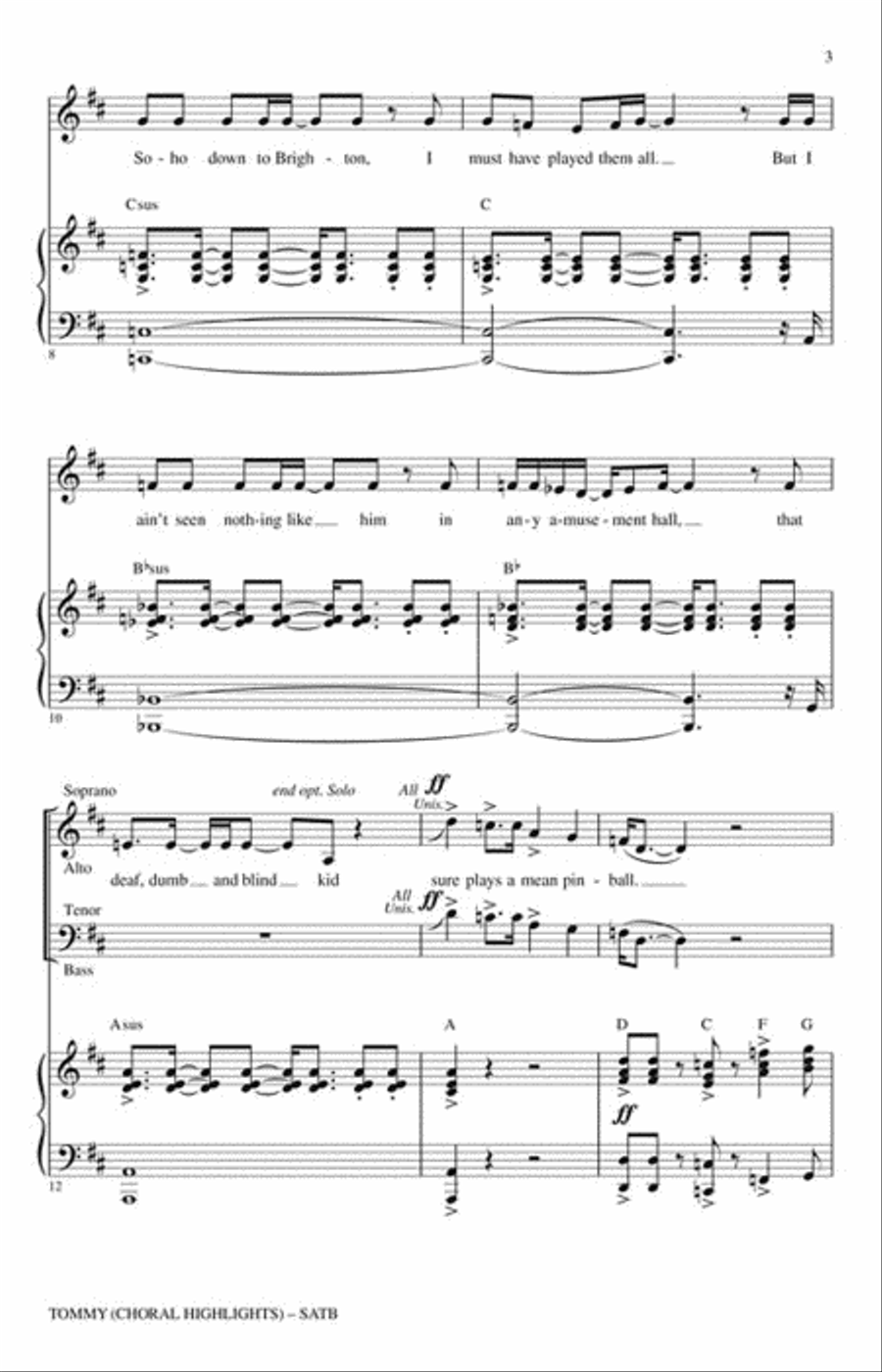 Tommy Tommy 4-Part scores gallery preview page 3